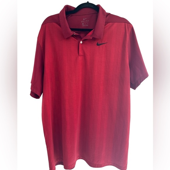 Nike Golf Polo Dri Fit Sunday Red Very Good Condition‎ XL - Picture 1 of 4